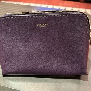 Coach Purple makeup bag - great condition